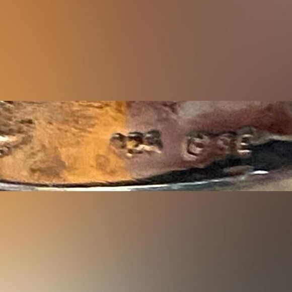 Artisan 925 Sterling Silver Citrine Amethyst Gemstone Ring Boho Ornate Band 5.5 - Picture 5 of 6